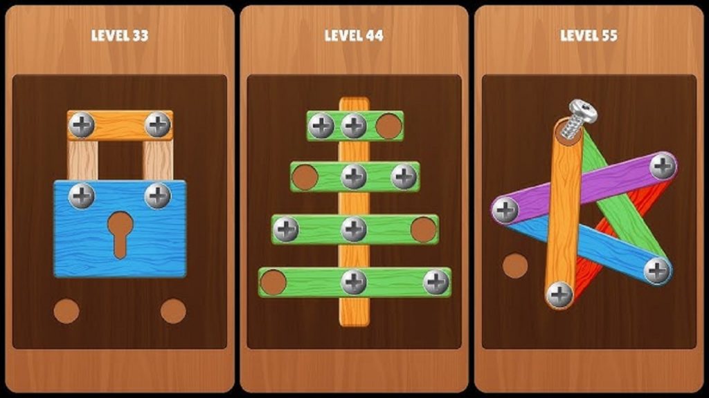 Nuts and Bolts: Wood Puzzle Game